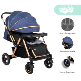 Coche Cuna de bebe Passo color Azul