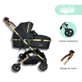 Coche Moises de bebe edicion deluxe Vaduz Negro
