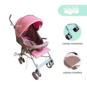Coche baston de bebe modelo rey  Pink Sweet