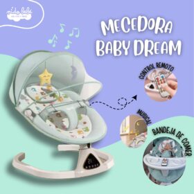 Silla mecedora eléctrica Baby Dream Verde