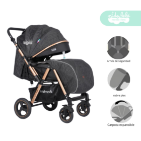 Coche Cuna Passo Bambino Deluxe Negro