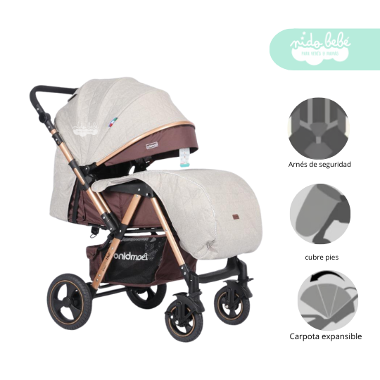 6 Coche Cuna Passo Bambino Deluxe Ligth - Imagen 1