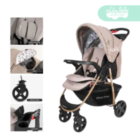 Coche Cuna de bebe modelo Smart color Beige