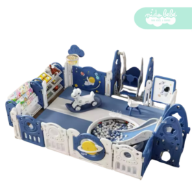 Corral de juegos de niño premium plus Planeta Azul