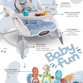 Mecedora de Bebe Multifuncion Musical Celeste