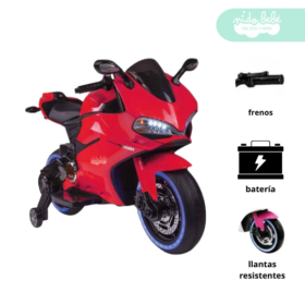 Moto a Bateria tipo DUCATI Red