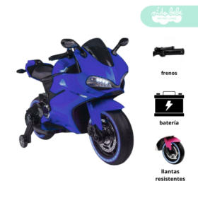 Moto a Bateria tipo DUCATI Blue