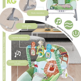 Mecedora de Bebe Multifuncion Verde