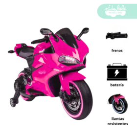 Moto a Bateria tipo DUCATI Pink