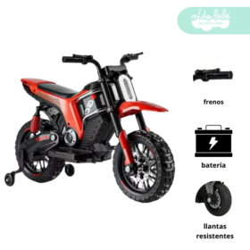 Moto a Batería para niño Buder Red