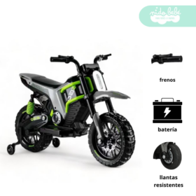Moto a Batería para niño Buder Green