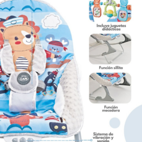 Silla mecedora de bebe Baby Bouncer Celeste