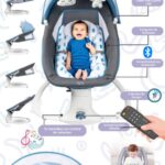 Silla mecedora eléctrica 3 en 1 Babilong Premium Azul