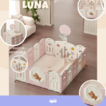 Centro de juegos de bebe Oso dormilón rosado
