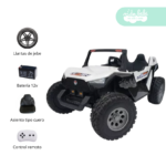 Carro a Batería con Pantalla Led 4x4 WHITE