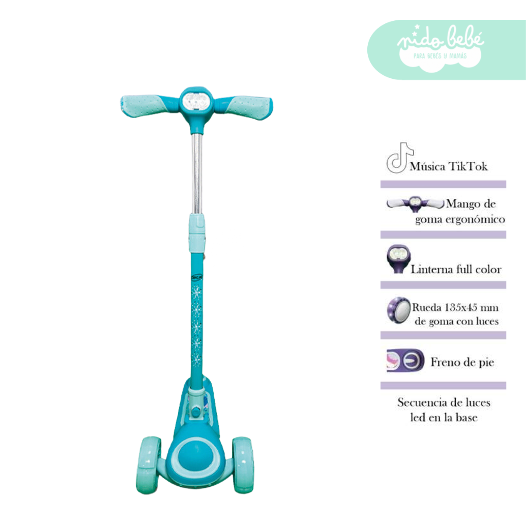 100 Scooter Lineal para niños Molly Baby Blue - Imagen 1