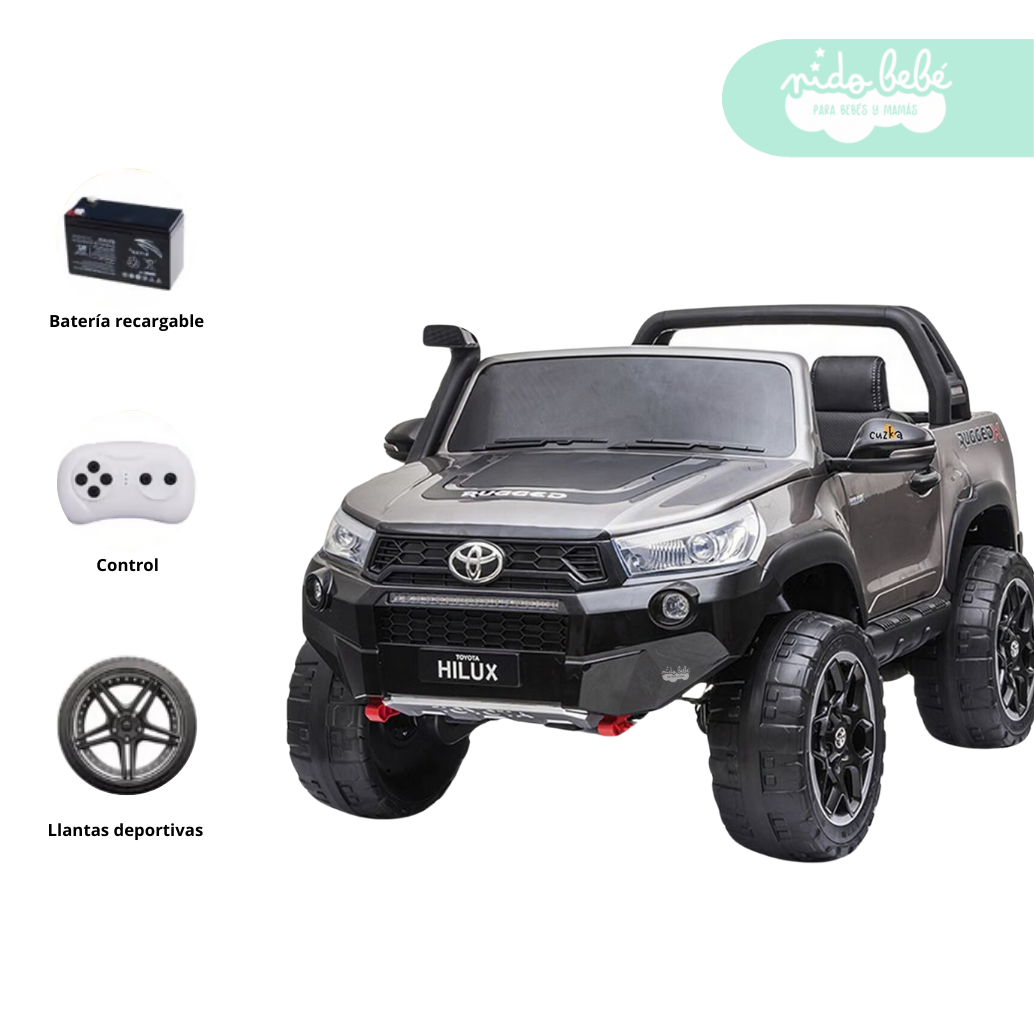 111 Carro a Batería 4x4 Toyotta ultiman Gray - Imagen 1