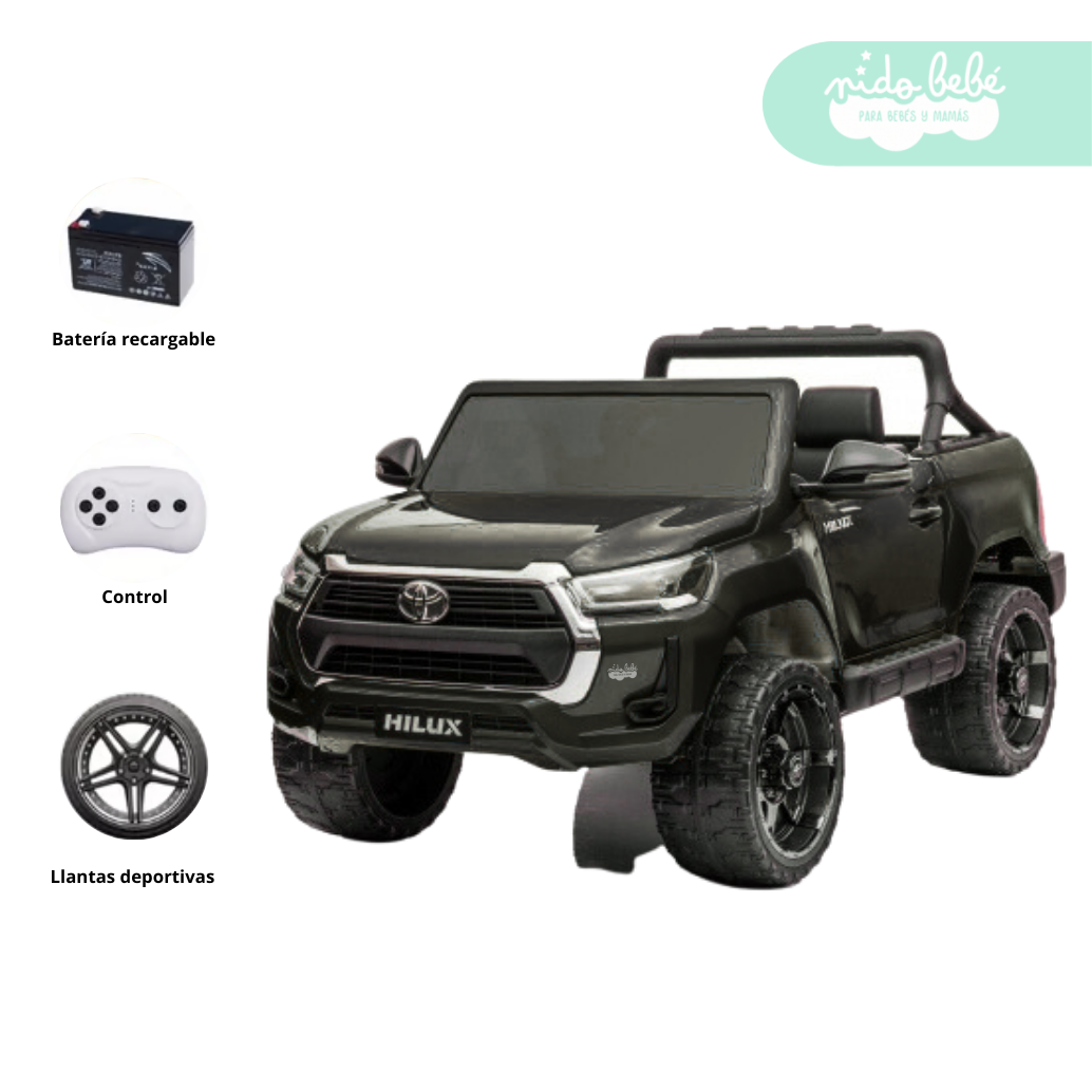113 Carro a Batería 4x4 Toyotta ultiman Black - Imagen 1