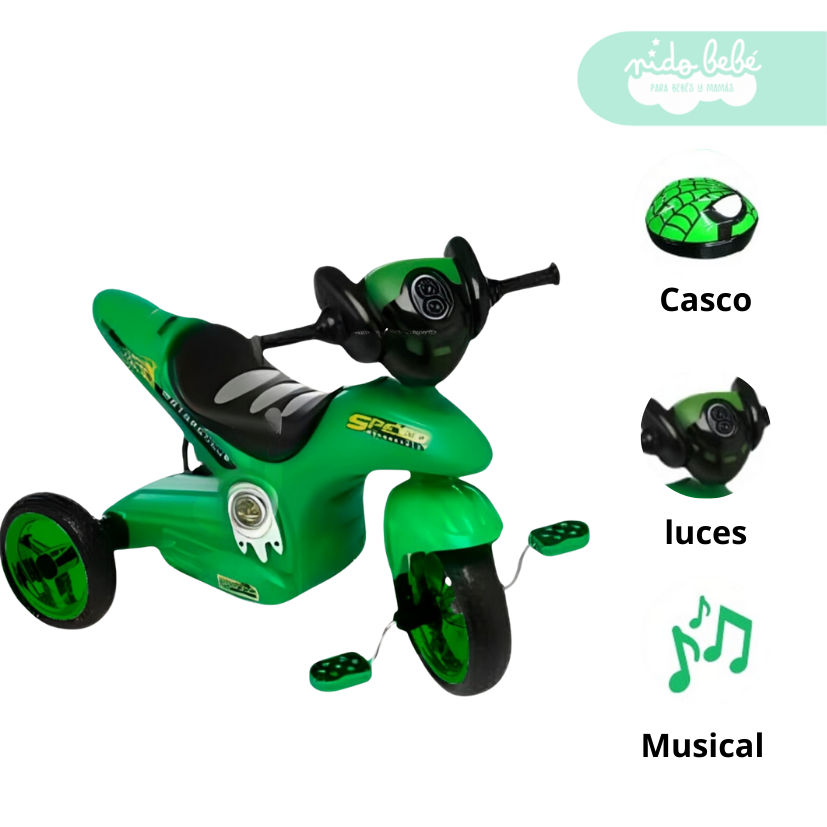 154 Motito para niño Modelo Baby moto verde - Imagen 1