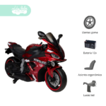 Moto a Batería para Niño Aguila Roja