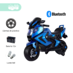 Moto a Bateria  Con Bluetooth Musical Amie Blue