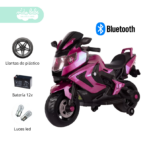 Moto a Bateria Con Bluetooth Musical Amie Pink