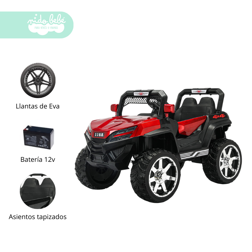 35 Camioneta a Batería para Niño STRONG RED - Imagen 1
