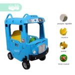 Carrito para niño Didáctico Autobus Azul