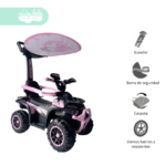 Carrito BUGGY de niño Modelo Bool Rosado