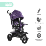 Triciclo para niño modelo Larah Morado
