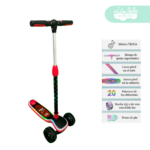 Scooter Lineal para niños Belle Red Black