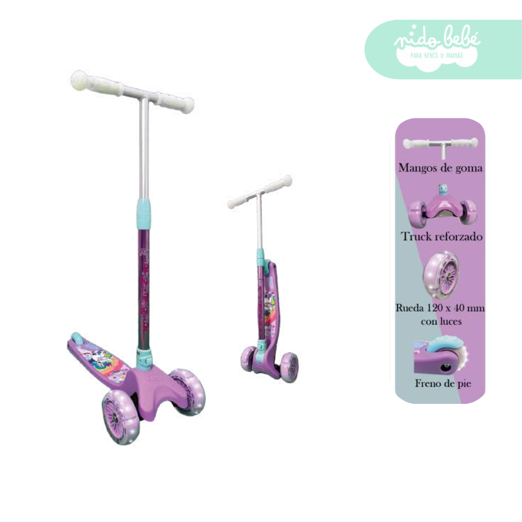 79 Scooter Lineal para niños Dax Black Lila - Imagen 1