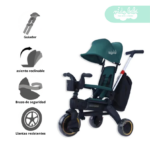 Triciclo para niño con guiador modelo Bob Azul
