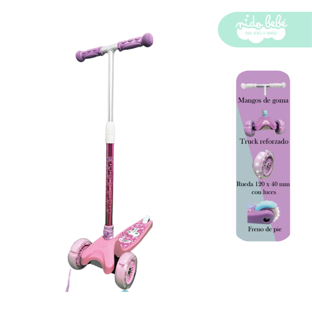 84 Scooter Lineal para niños Dax Pink - Imagen 1