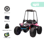 Carro a Batería 4x4 Licenciado Ultra Pink con toldo