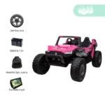 Carro a Batería con Pantalla Led 4x4 PINK