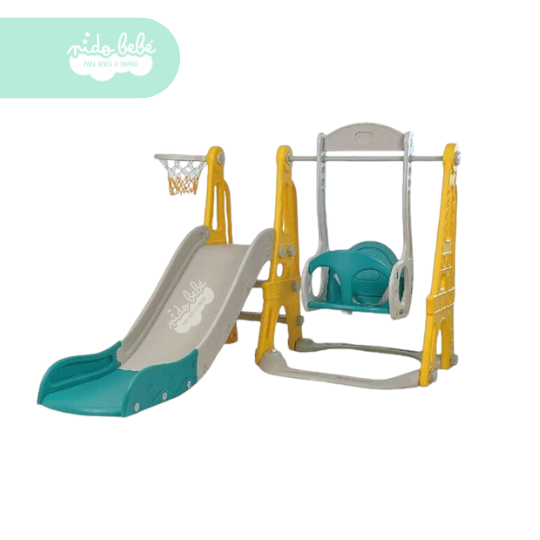 26 Centro de juegos Tobogan y columpio para niños - Imagen 1