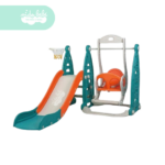 Centro de juegos Tobogan y columpio para niños oranje