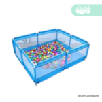 CORRALITO INFANTIL de tela rectangular celeste