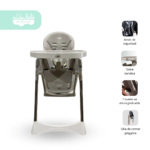 Silla de Comer plegable para bebe modelo Cassie color arena