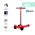 Scooter para niño Coxi con Bluetooth Rojo