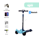 Scooter para niño Coxi con Bluetooth Celeste