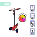 Scooter para niño mini medusa rojo con negro