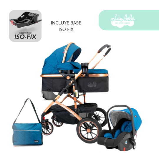 82 Coche Cuna MOISES Modelo Monaco 3.0 Blue - Imagen 1