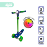 Scooter para niño mini medusa verde y azul