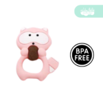 mordedor de silicona mapache pink
