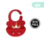 babero de silicona de bebe red