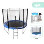 CAMA ELASTICA PARA NIÑOS DE 244CM CON ESCALERA