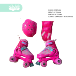 PATIN 4 RUEDAS DE NIÑA MODELO MIREY Flowers S 30 -33
