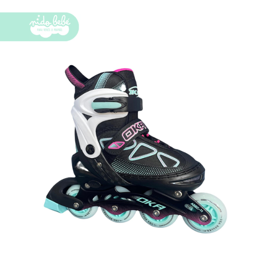 127 PATIN LINEAL OKA LIGTH BLUE M (34 A 37) - Imagen 1